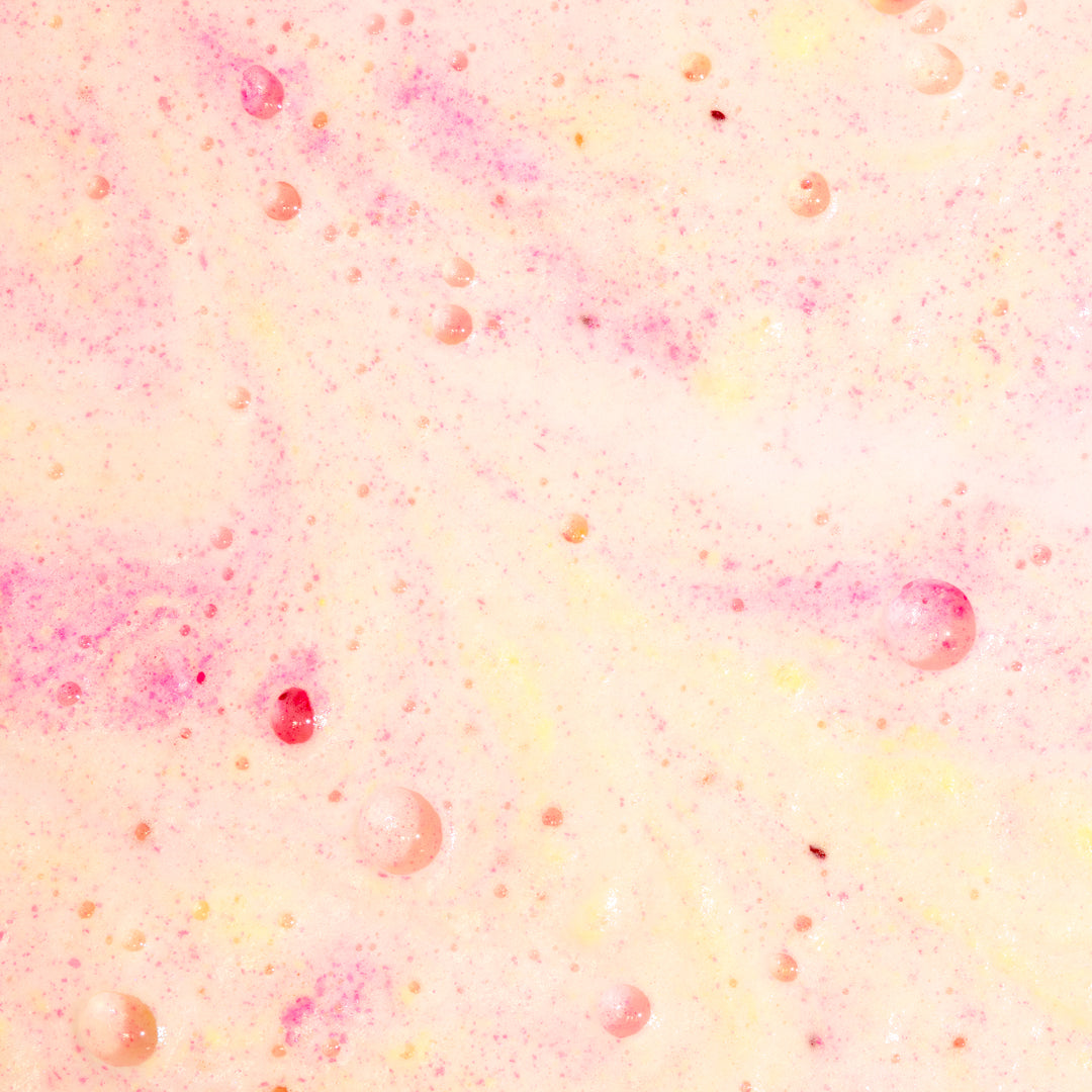 fruit smoothie bath soak in use