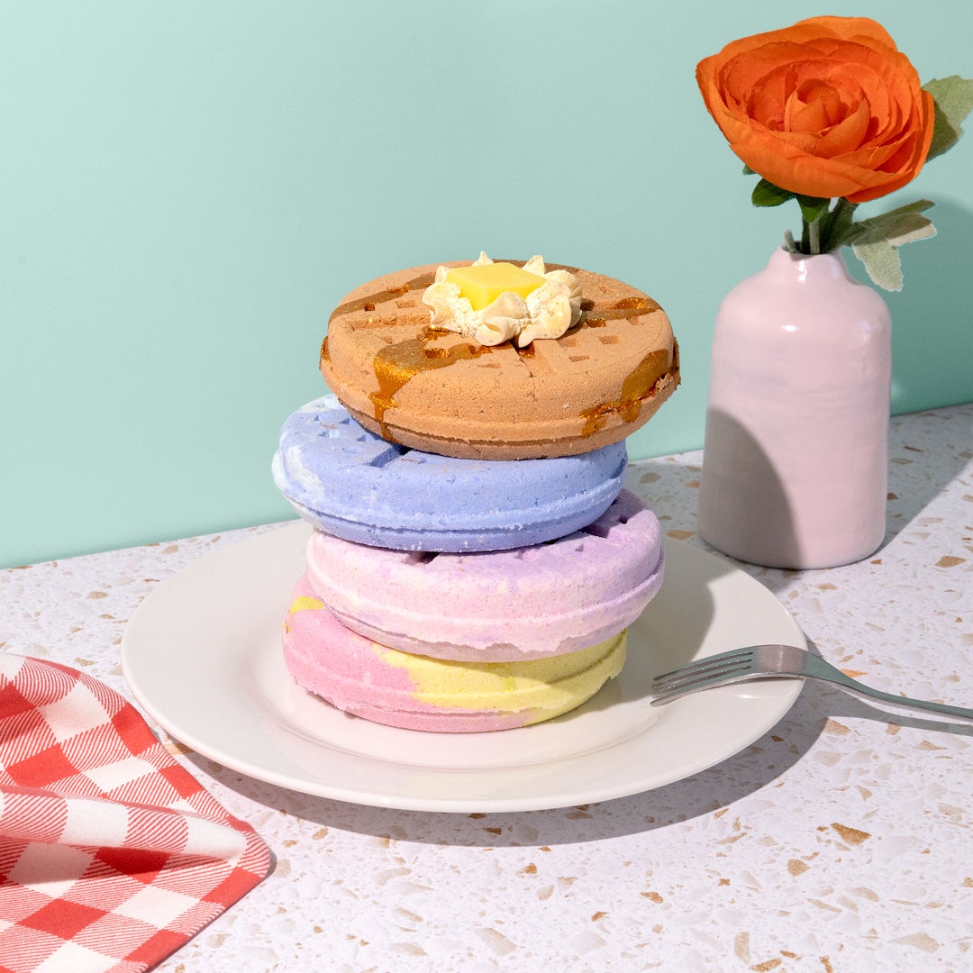 maple sugar waffle bath bomb lifestyle