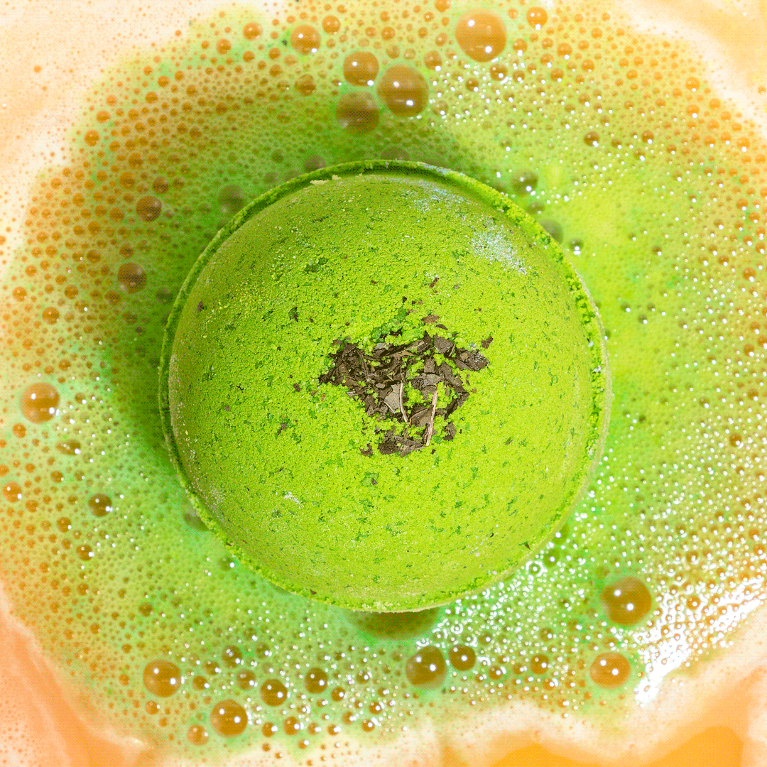 cool mint bath bombs gif