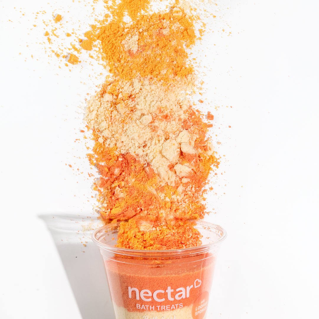 orange dreamsicle bath soak texture
