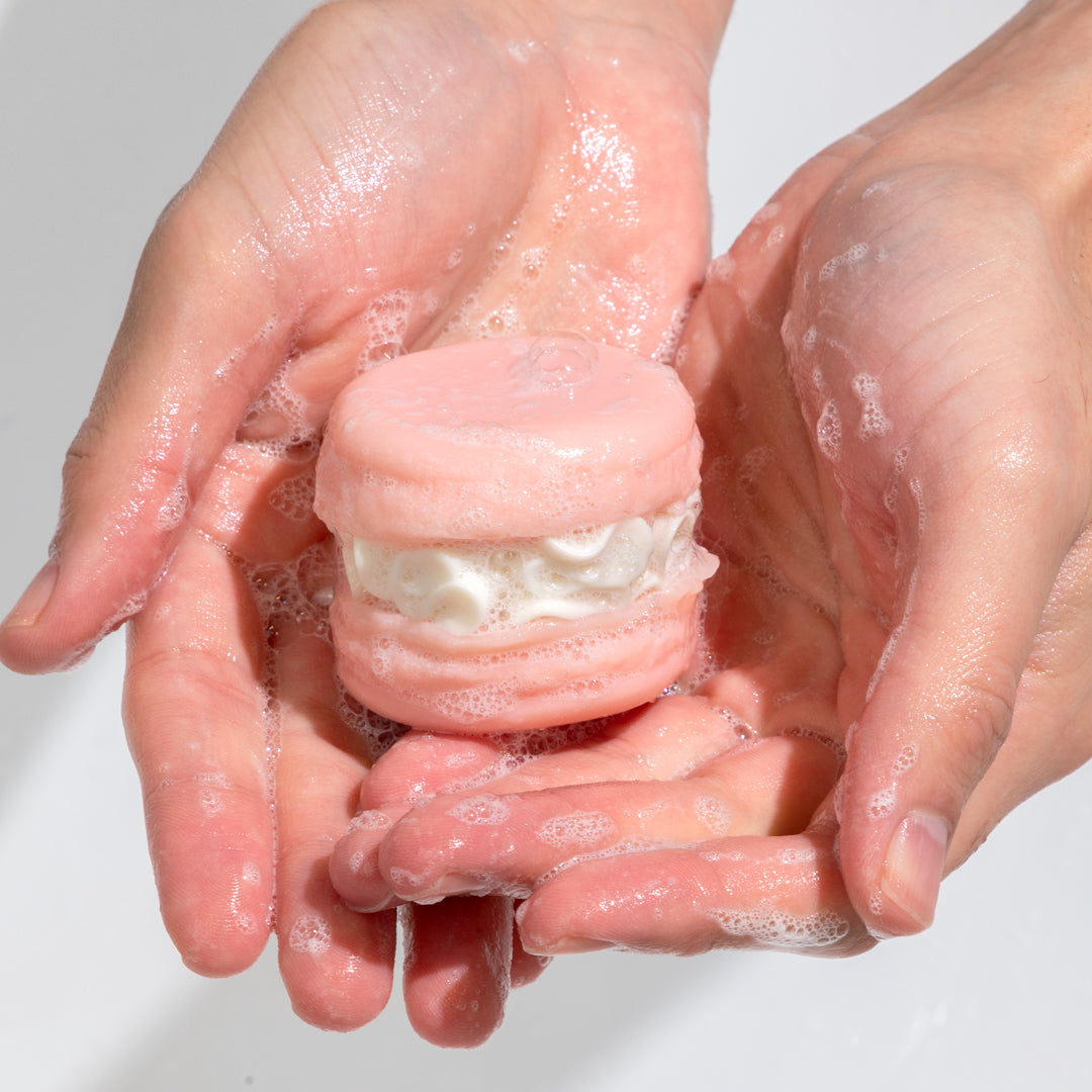 Raspberry Vanilla Jumbo Macaron Soap