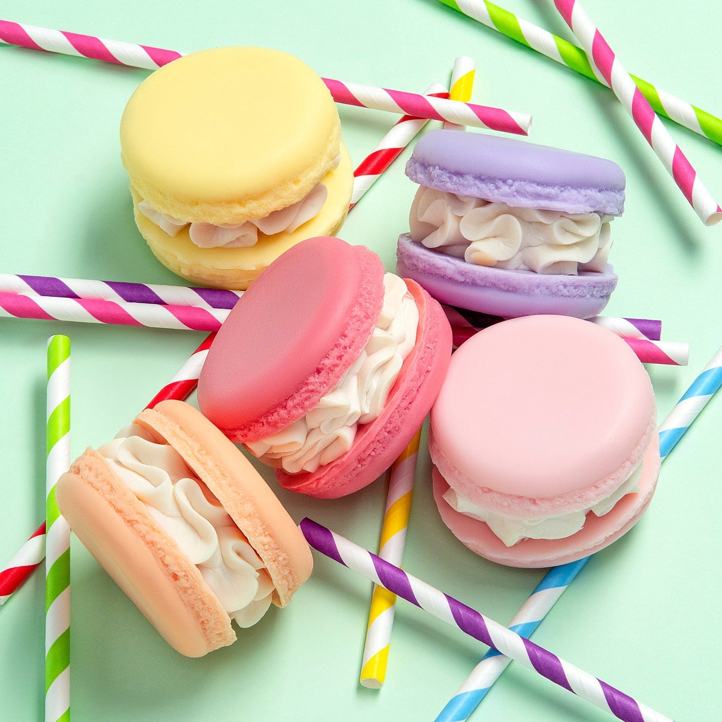 Raspberry Vanilla Jumbo Macaron Soap