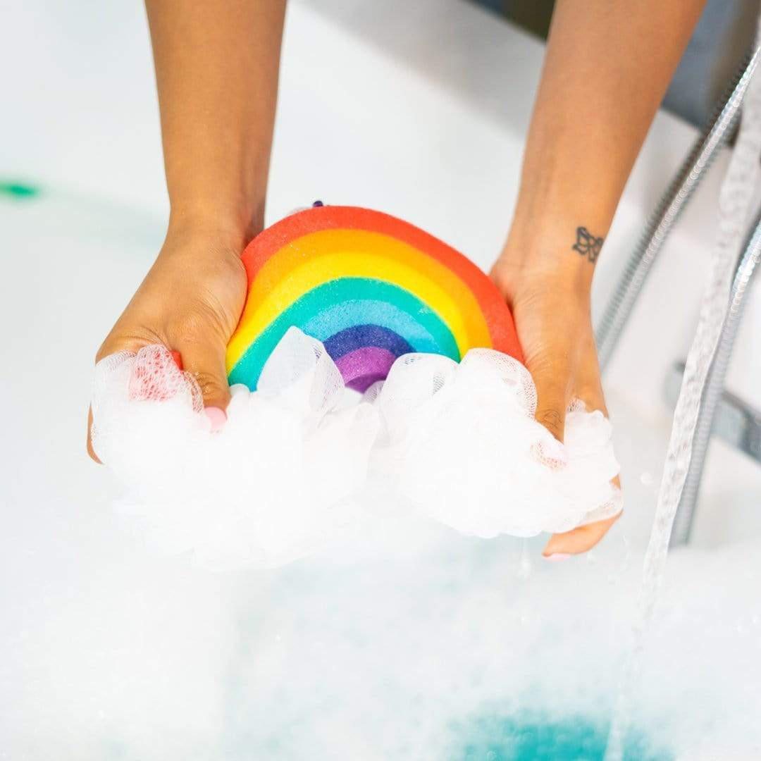 Large Rainbow Loofah Bath Sponge